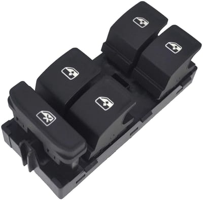 Elektrische Raamschakelaar - Hoofd Venster Controle - Auto Bediening - Directe Vervanging - 13x6x5 cm - Zwart