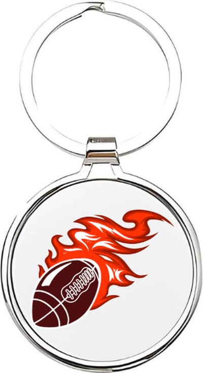 Akyol - Rugby Sleutelhanger - rugby - Rugbyers - Cadeau - Sport sleutelhanger - sport - Gepersonaliseerd - Rugbyers - sleutelhanger voor Rugbyers - American football - sleutelhanger voor jongens - sleutelhanger van een rugbybal - 4 x 7,5 CM