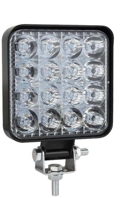 XEOD LED Werklamp vierkant - Geschikt voor auto & vrachtwagen - 16SMD - 85 x 85 - 1 Stuks