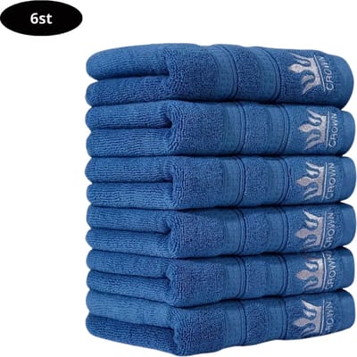 Livano Handdoeken Set - Hotelkwaliteit - Handdoek - Towel - Blauw - 6 Stuks
