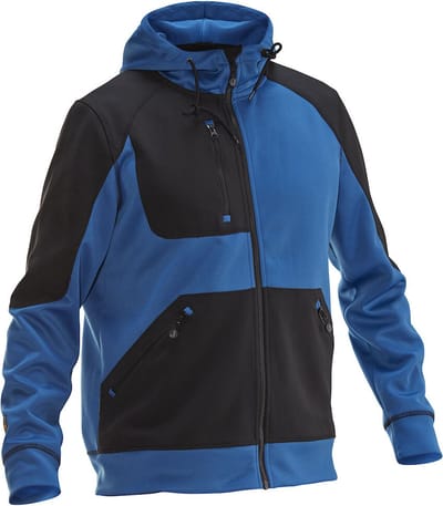 Jobman 5303 Hoodie Spun Dye 65530356 - Kobalt/Zwart - L