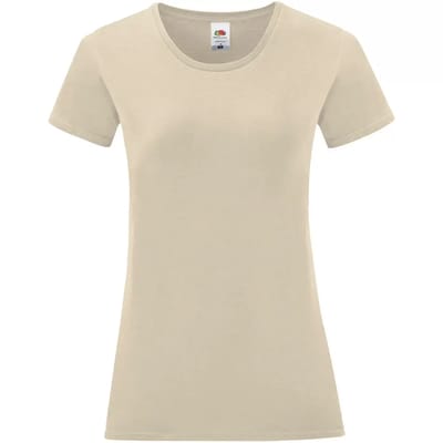 Dames-T-shirt Fruit of the Loom Iconic 150