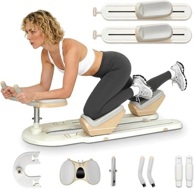 Kruipmachine Rugtrainer - Core Trainer Twistboard - Rugklachten Verlichten - 3-voudig Verstelbaar - 124 cm - Meerkleurig