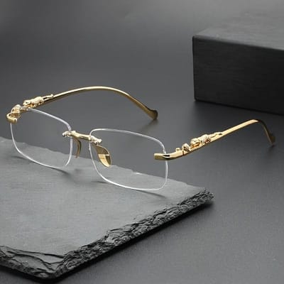 Perfecte Mode Luipaard Decor Ongeframeerd Heren- en hoogwaardig materiaal Dames Sportbrillen Geschikt voor Vakantiefeesten gray
