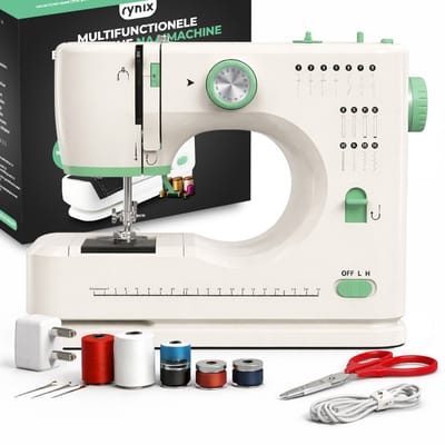Naaimachine - 16 steken - LED Verlichting - Sewing Machine - Lichtgewicht - Hobby & Creatief - Voetpedaal - incl. Accessoires