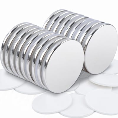 Zeynomax - Neodymium magneten - Sterke magneten - Zelfklevend - Rond - Koelkastmagneten - Ideaal voor kantoor en handwerk - Set van 18 stuks