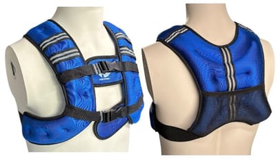 Padisport Gewichtsvest 15 kg - gewichtsvest - Weighted Vest - verzwaringsvest - Weight Vest - blauw