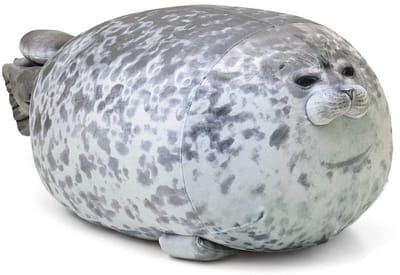 Dailygoods- Zeehondenkussen Schattig Pluche - Dier Speelgoed - Klein - Vacuüm Verpakt - Herstelproces Tips - Katoen Vulmateriaal - Knuffel