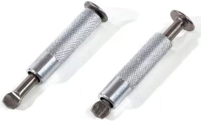 Zwembadafdekking Schroeven - Ankerschroeven Zwembad - Zwembad Veilig Afdekken - Roestvrij Aluminium en Staal - 10 mm x 6 cm