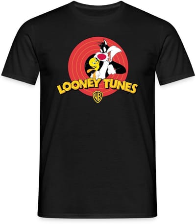 Looney Tunes Sylvester And Tweety T-Shirt Heren