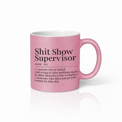 Shit Show Supervisor Grappige Kantoormok – Humoristisch Cadeau voor Baas & Manager – Unieke Koffiebeker