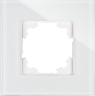 Enkelwandig Montageframe van Echt Glas Wit