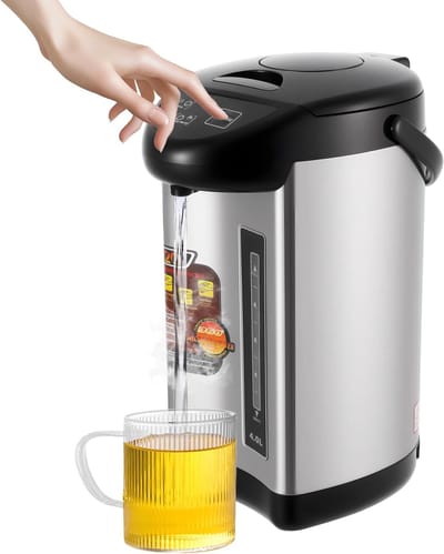 Elektrische waterkoker - Warmhoudfunctie dispenser - Kantoor en thuis - Snelkoker 42 liter - 20x20x38 cm - Zwart