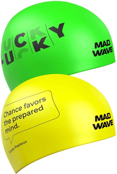 Madwave Lucky Reversible Zwembadmuts Groen,Geel