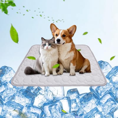 Koelmat voor Honden en Katten 62 x 50 cm - Wasbare Koelmat, Koel Dekentje voor Thuis, Reizen of Auto