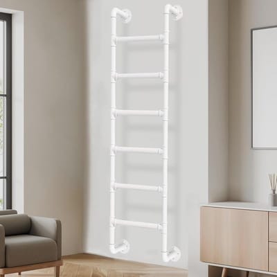 Metalen Zolderladder - Wandmontage Trap - Veilig Bereiken - Robuust Ijzeren Frame - Tot 3 Meter