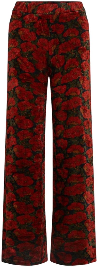 Cosensi - Dailygoods - Damesbroek - Bloemenpatroon - Fluweelzacht - Comfortabel - Elastische Tailleband - Perfect voor elke gelegenheid - Damesmode
