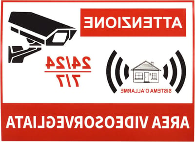 Beveiligingsstickers voor Videobewaking en Alarm Systemen - 10 Stuks - 8x6 CM - Veiligheid, Toezicht, Bescherming