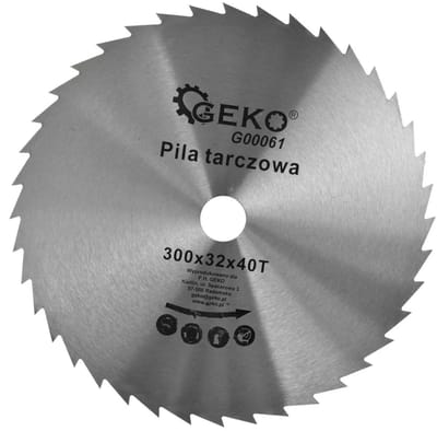 GEKO Cirkelzaagblad - Houtbewerking - 300 mm - 40 Tanden - Staal