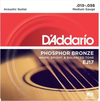 D'Addario EJ17 Phosphor Bronze Akoestische Gitaarsnaren (13-56) Medium