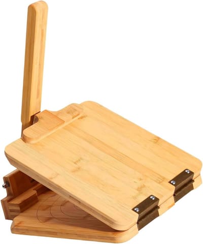 Houten Pers - Wikkel Maker - Flatbreads Maken - Met Meetindicatoren - 4-10 Inch - Natuurlijk Hout