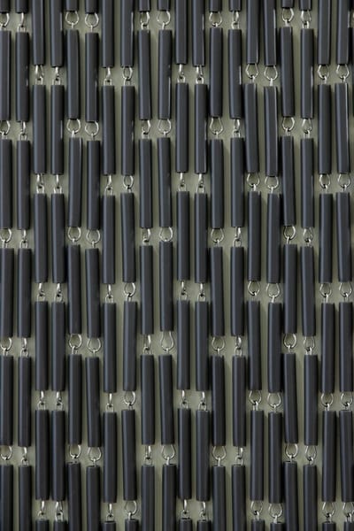 Sun-arts Vliegengordijn Verspringt Hulzen 232x100 Cm Pvc Antraciet