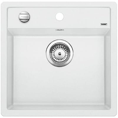 Spoelbak Blanco Dalago 5 opbouw wit 518524. Draaiknopbediening.