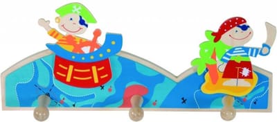 Simply for Kids Houten Kapstok Piraat - Kinderkamer Decoratie - Duurzaam Speelgoed