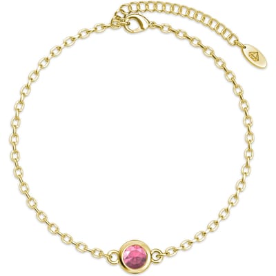 Geboortesteen armbanden - Goud en roze