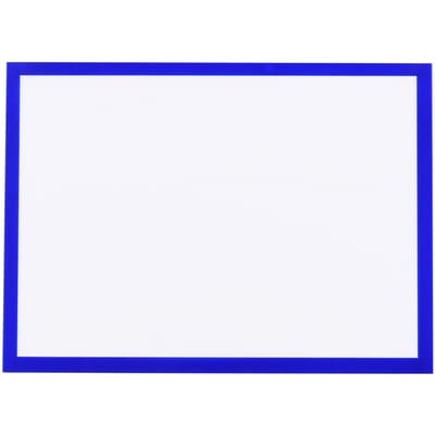 Magnetische Bestandsframe Transparant PVC Document Display Frame voor A4-formaat Briefpapier Foto blauw
