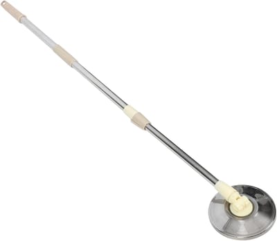 Dweilstok Rvs - Mopsteel Vervanging - Schoonmaken Huis - Uitschuifbaar Telescopisch - 121cm Lengte - Khaki