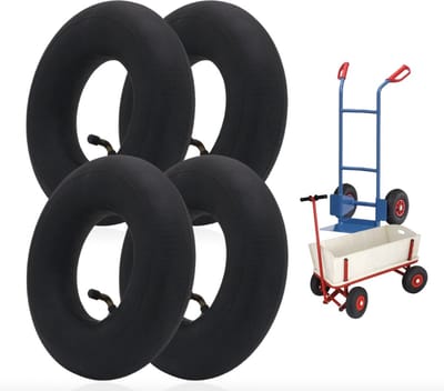 4x PD® - Binnenband 3.00-4 - Hoge Kwaliteit - 260 x 85 cm- Haaks ventiel - Binnenbanden Bolderkar - Binnenband Steekwagen - Binnenband Skelter