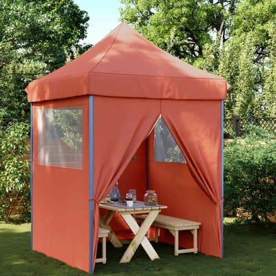 vidaXL - Partytent - 200 - x - 200 - x - 306 - cm - Terracotta - Oxford - Stof