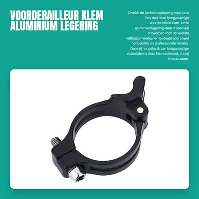 Dailygoods - Voorderailleur klem - Aluminium legering - Verstelbare soldeer clip adapter - Fiets accessoire - Duurzaam en stevig - Eenvoudig te gebrui...