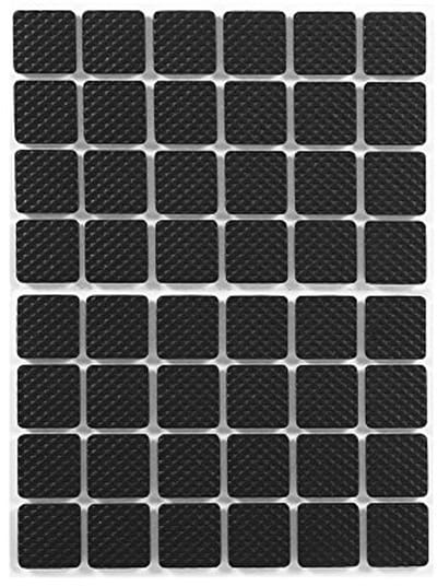 Dailygoody - 48-Delige Antislip Rubberen Voetjes - Bescherming voor Meubels - Zwart - Zelfklevend - Perfect voor Kasten en Apparaten - Voorkom Krassen