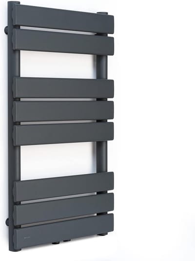 Elektrische Handdoekradiator - Badkamer Verwarming - Ruimte Verwarmen - Met Thermostaat - 80 x 45 cm - Antraciet