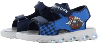 Super Mario - Sandalen voor jongens - Mario Lichtgevende schoenen voor kinderen - Zomerschoenen van 2 tot 8 jaar - Maat 26 - Blauw
