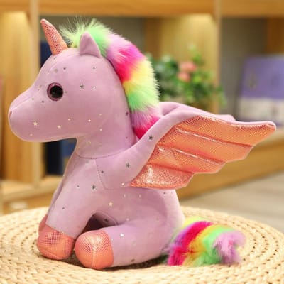 Schattig Klein Eenhoorn Pluche Speelgoed Cartoon Knuffeldier Engel Eenhoorn Pop Verjaardag Huis Decoratie Cadeaus 14CM