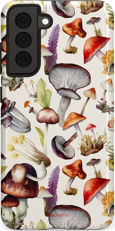 Casetastic Hoesje Geschikt voor Samsung S21 FE - Stijlvolle Beschermende Duo-layer Case - Herfst spoor