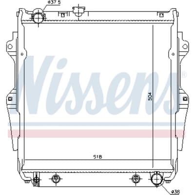 Radiator, motorkoeling NISSENS 646862