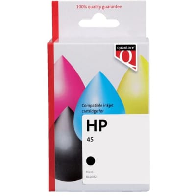 Inktcartridge Quantore alternatief tbv HP 51645A 45 zwart