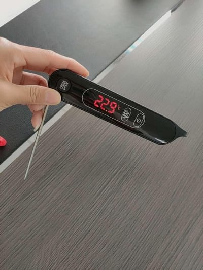 BBQ thermometer - Keuken thermometer - Digitaal - ZWART - Draadloos - Vlees - Vis - Vloeistof