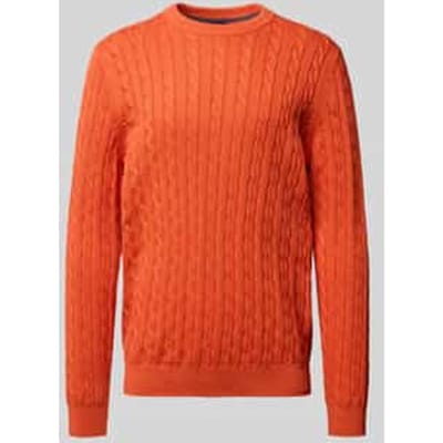 Gebreide pullover met ribboorden