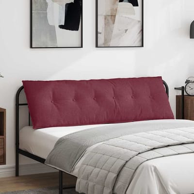 vidaXL - Rugkussen - Wijnrood - 200 - x - 19 - x - 50 - cm - Stof