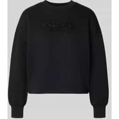Sweatshirt met logoprint en ronde hals