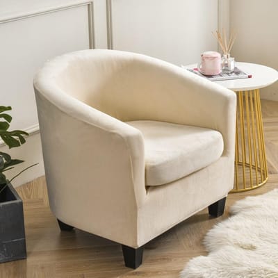 Pluche Gevoel Enkele Fauteuilhoes Bankhoes Allesomvattende Beschermhoes Ronde Badkuip USA Bankhoes Kussenhoes 60*50 cm