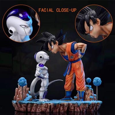 Anime Dragon Ball Z Figuur Goku Vs Frieza Figuur Goku Figuur PVC Frieza Verzamelfiguur Speelgoed Cadeaus 13cm/5.1in brown
