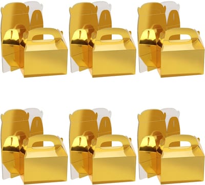 VT Goods - Goud Glanzende Feest Geschenken Doosjes - Luxe Geschenkdoosjes voor Verjaardagen - 24 Stuks - Perfect voor Bruiloften en Baby Showers - 1..