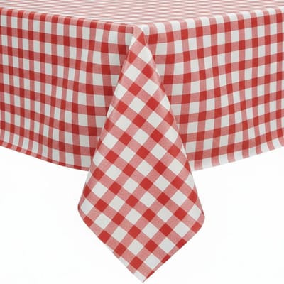 Protecttable - Tafelzeil Picknick Rood 140x50cm - Tafelkleed Afwasbaar - Kunststof