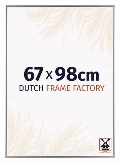 Fotolijst 67x98 cm - Kunststof - Zilver Hoogglans - Easy